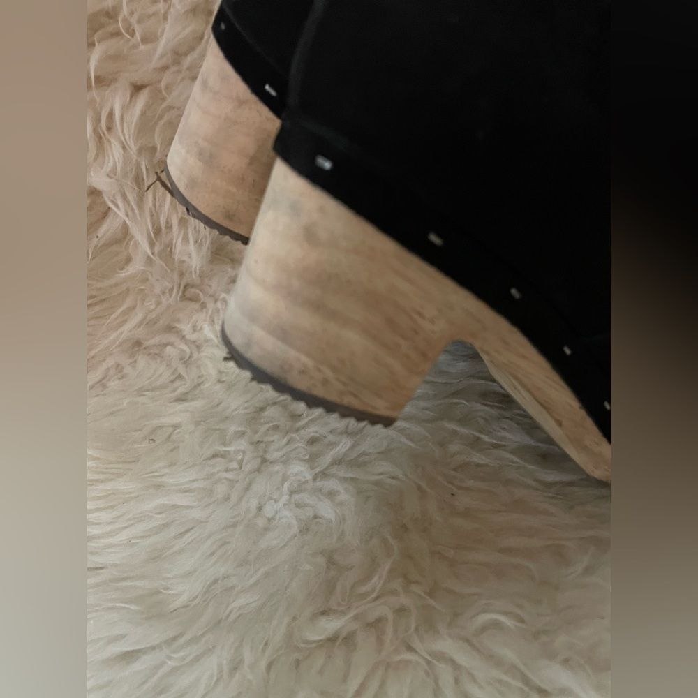 LOFT CLOG BOOTIES IN BLACK SUEDE 8.5 - Picture 5 of 8
